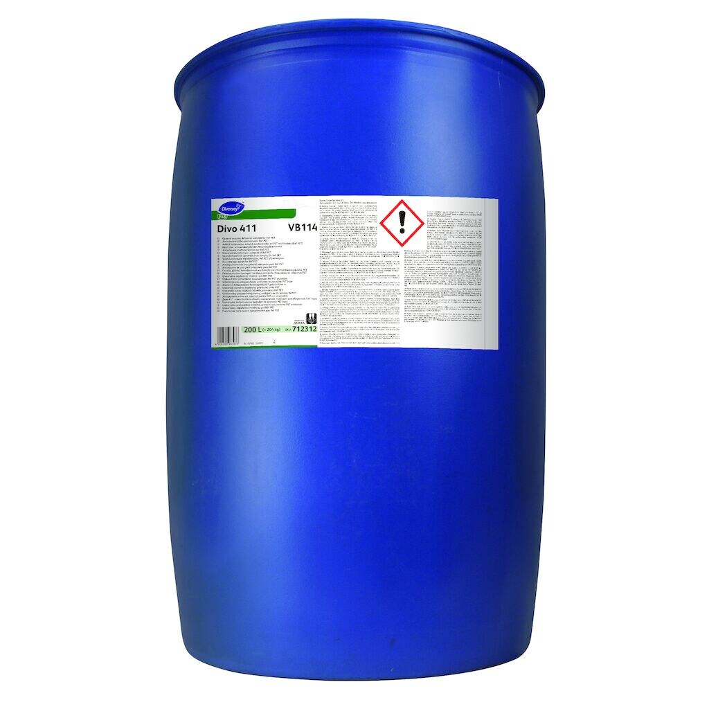 Divo 411 VB114 1x200L - General purpose defoamer suitable for Ref PET