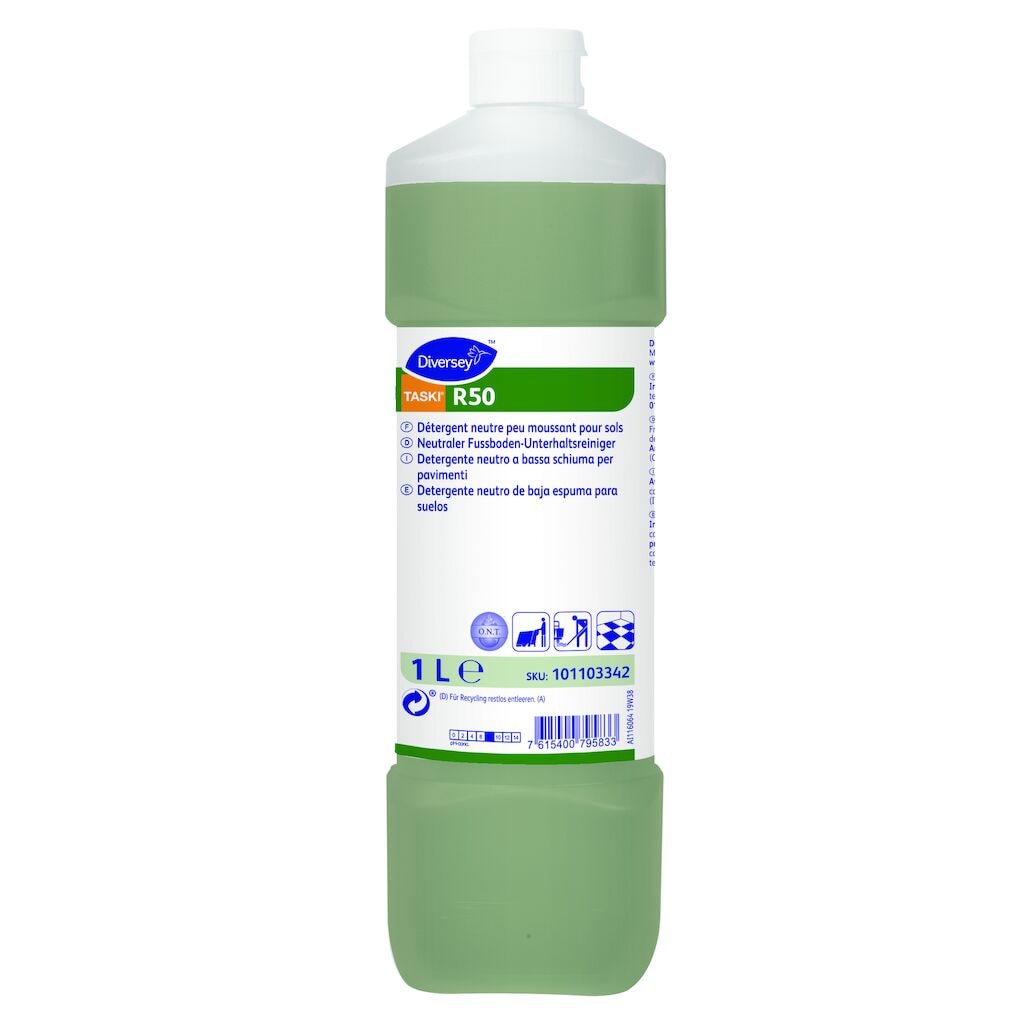 TASKI R50 6x1L - Low foaming, neutral floor cleaner