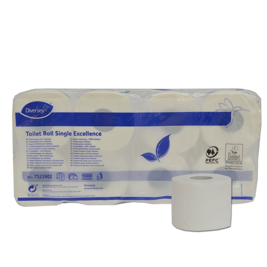 Toilet Roll Single Excellence 9x8pc