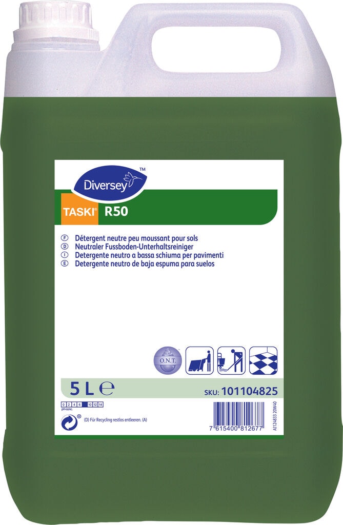 TASKI R50 2x5L - Low foaming, neutral floor cleaner