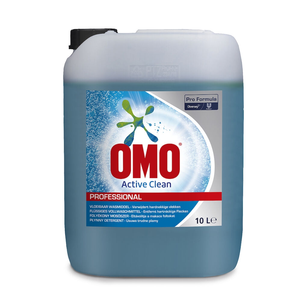 Omo Pro Formula Active Clean Liquid 1x10L - Diluted biological liquid detergent - 154 washes
