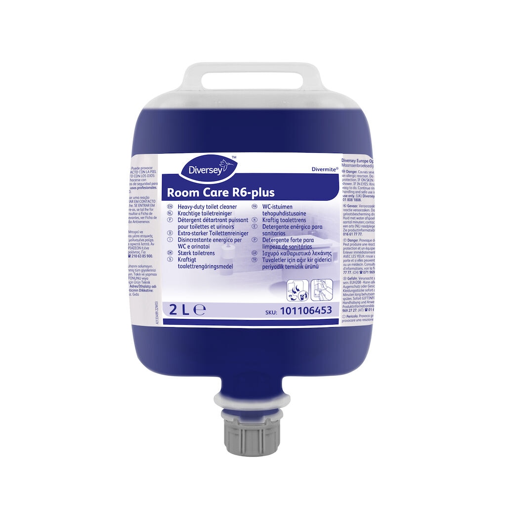 Room Care R6-plus 2x2L - Heavy Duty Toilet cleaner - concentrate