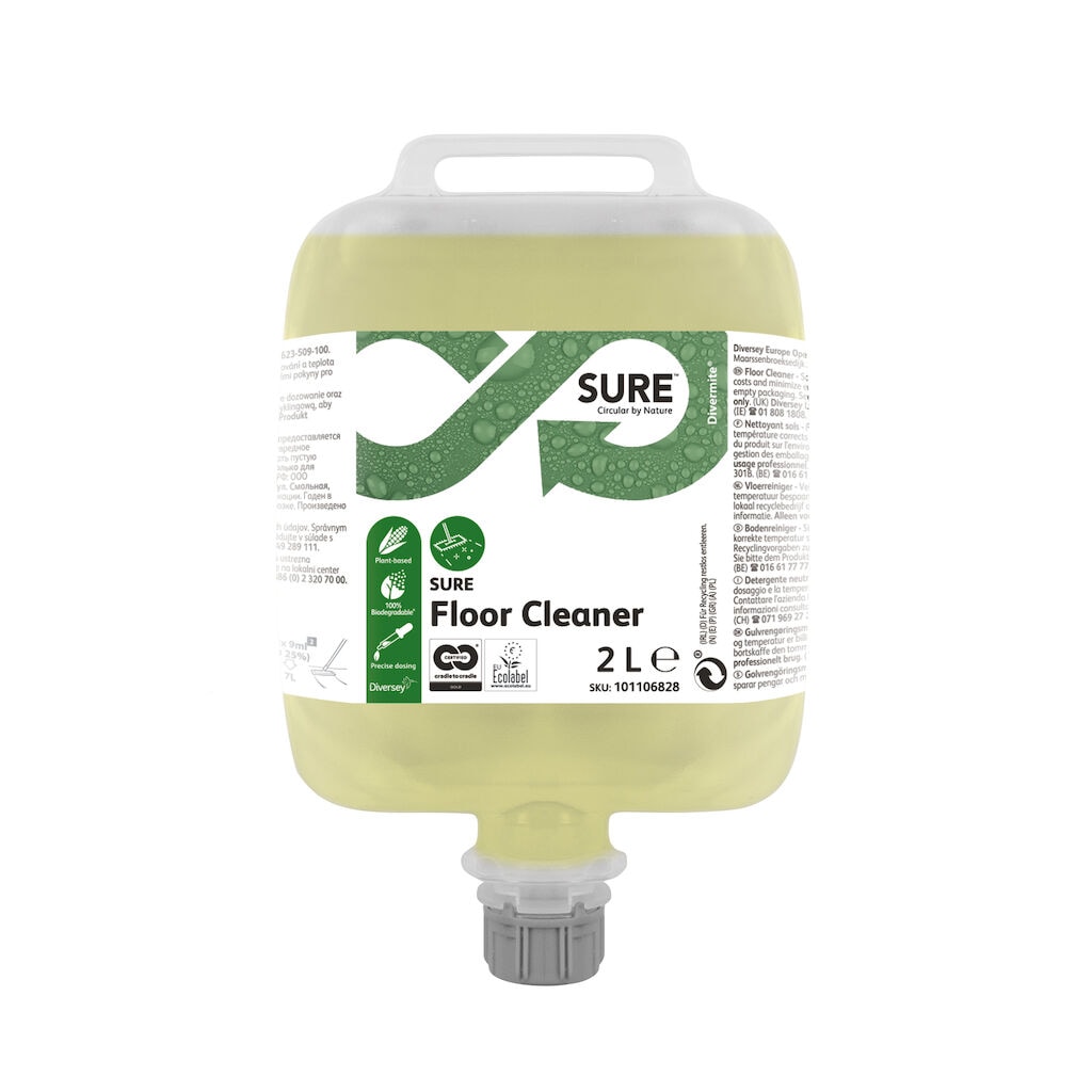 SURE Floor Cleaner DVM 3x2L - Daily floor cleaner in Divermite pouch