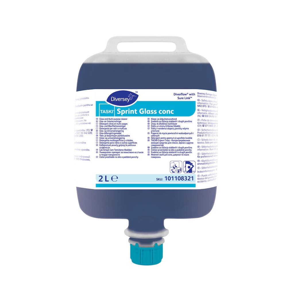 TASKI Sprint Glass conc 3x2L - Highly concentrated glass and multi surface cleaner