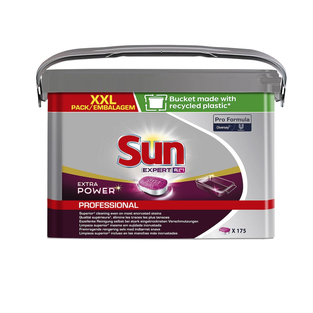 Sun Pro Formula All in 1 Extra Power Tabs 1x175x - Diswasher tablets all in1, with Sun's best formula, suitable for household dishwashers.