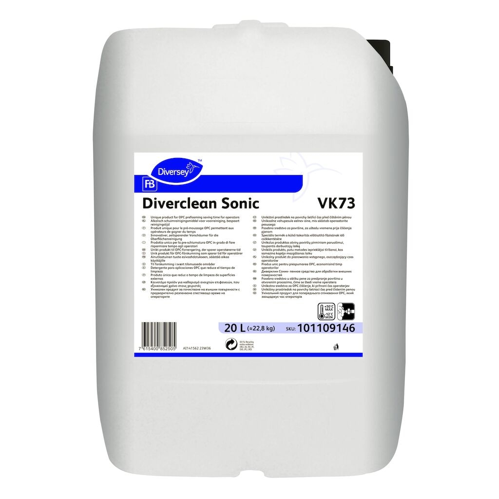 Diverclean Sonic VK73 1x20L - Unique product for OPC pre-foaming saving time for operators