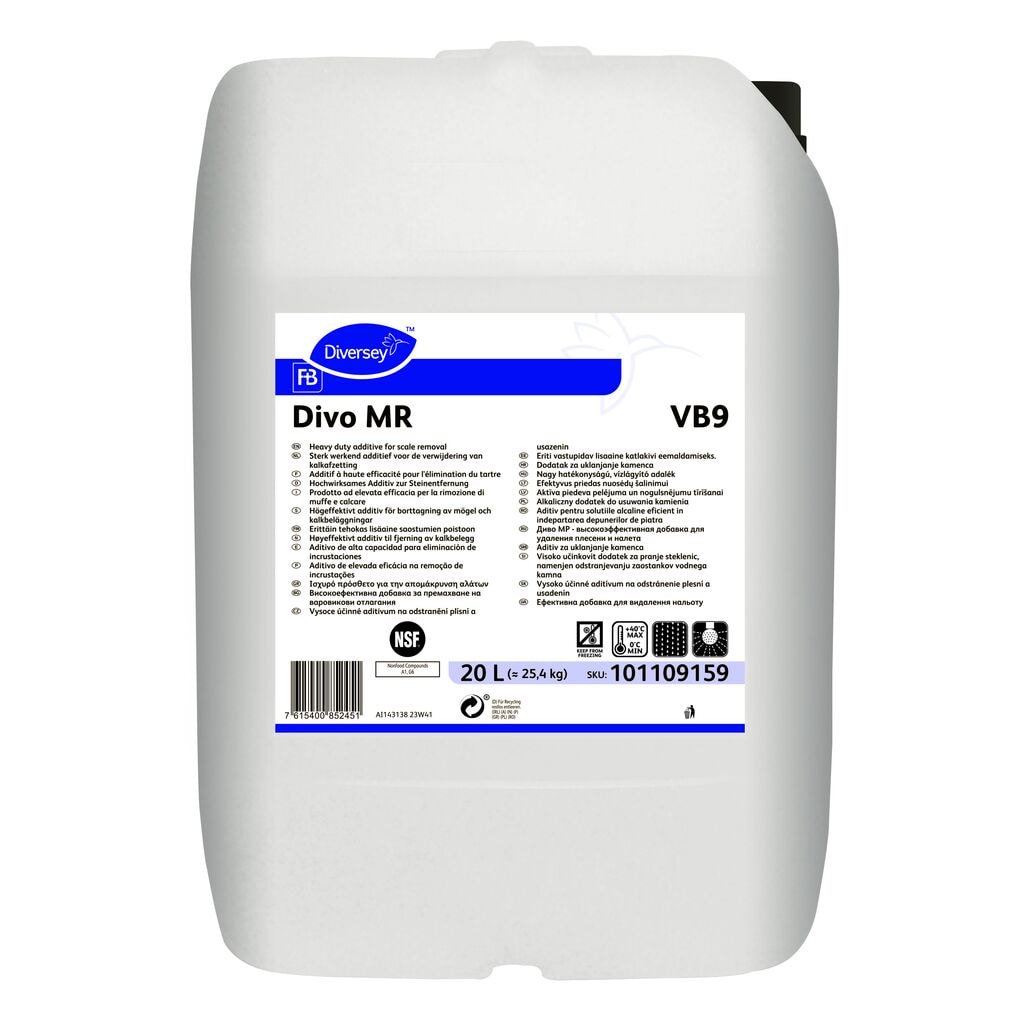 Divo MR VB9 1x20L - Heavy duty additive for scale removal