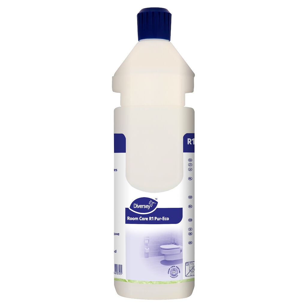 Room Care R1-plus Pur-Eco Empty Bottlekit - 750ml 6x1pc - Refill bottle 750 ml angled spout cap blue, empty for Room Care R1 Pur-Eco