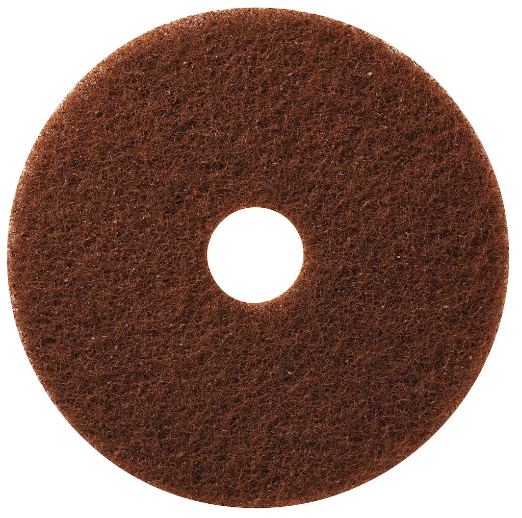 TASKI Americo Pad - Brown 5x - 18" / 46 cm - Brown - Aggressive stripping pad