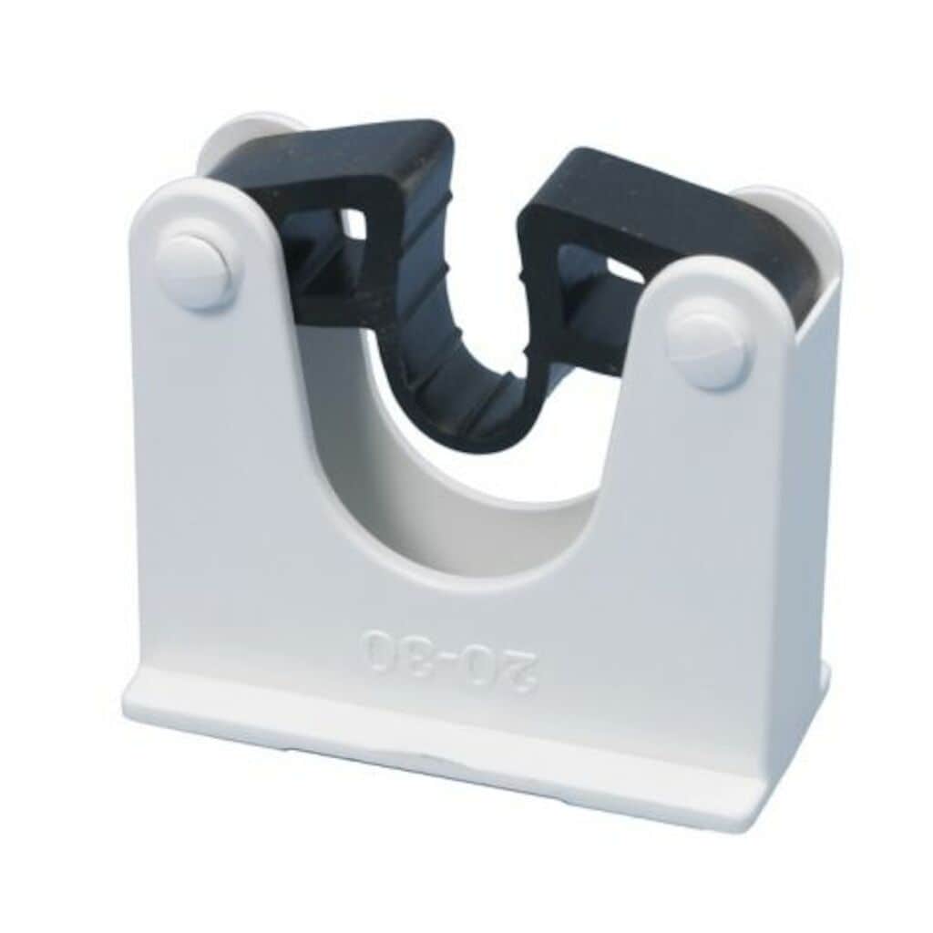 Holder 1x1pc - 20 - 30 mm - White
