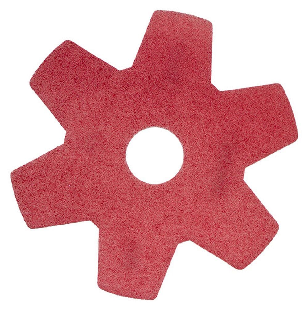 Twister Hybrid Pad 2x - 15" / 38 cm - Red - Diamond floor pad for use with scrubber driers and rotary machines