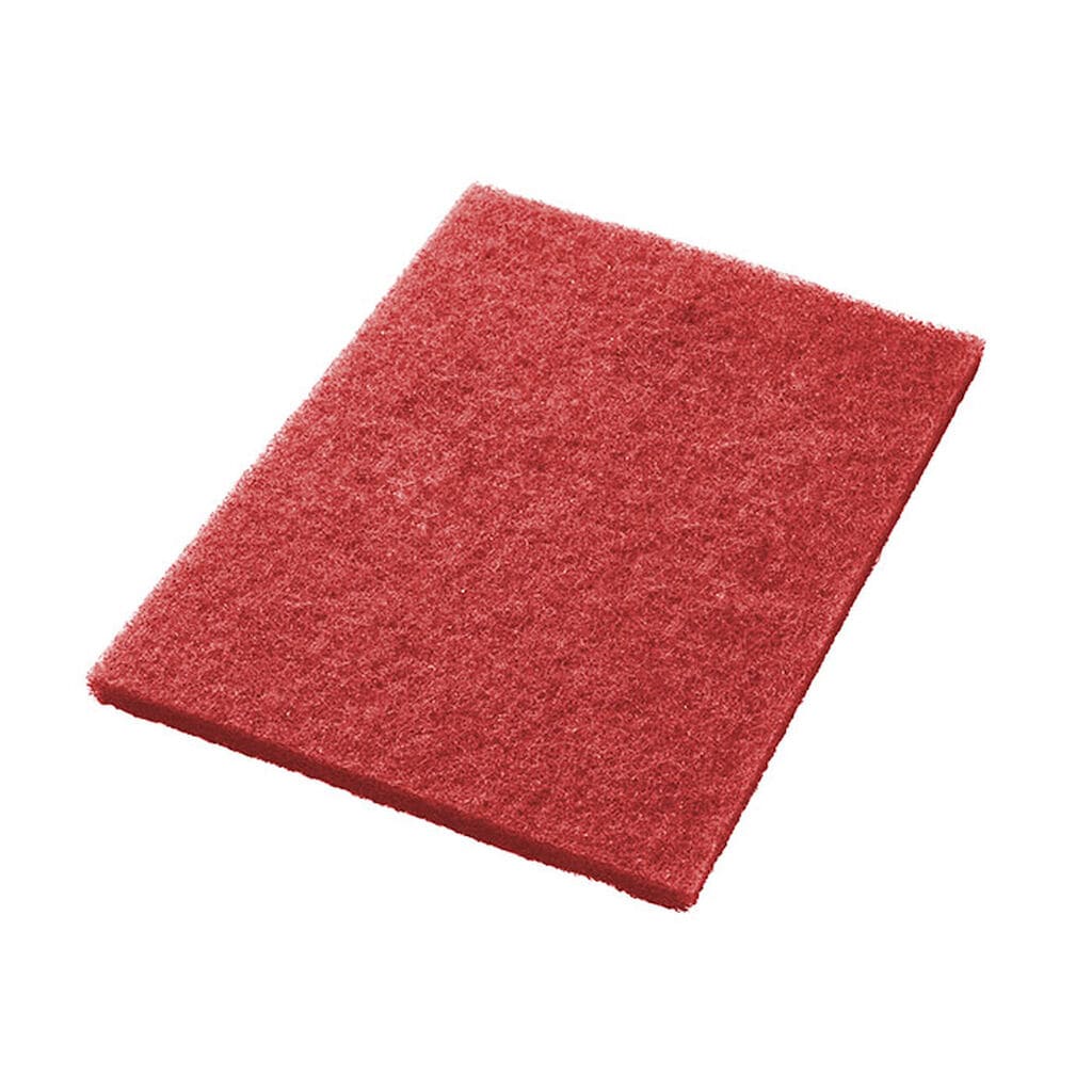 Twister TXP Pad 2x - 14x28" (36x71 cm) - Red - Diamond floor pad for use with scrubber driers and rotary machines