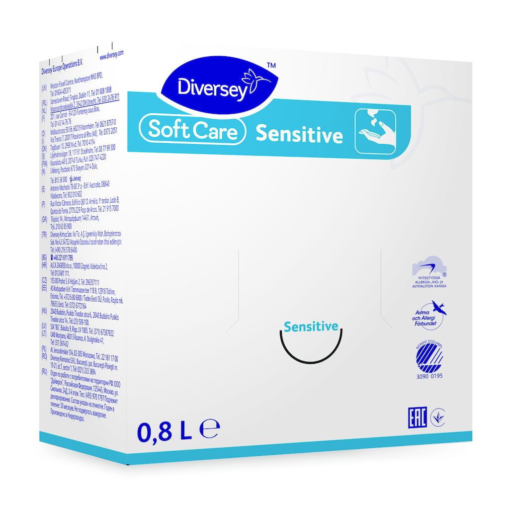 Soft Care Sensitive 6x0.8L - Gentle liquid hand wash