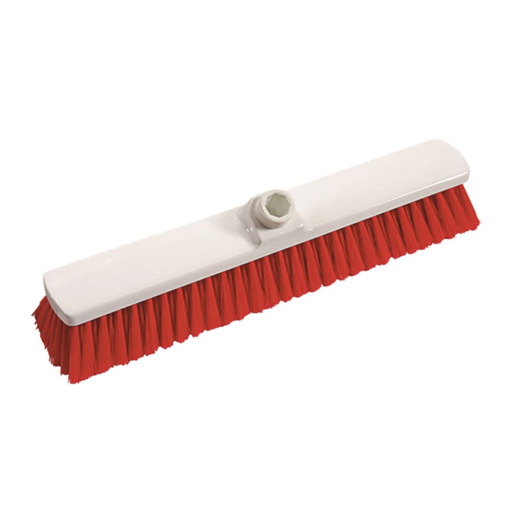 Broom Soft 1x1pc - 40 cm - Red - Soft bristle broom