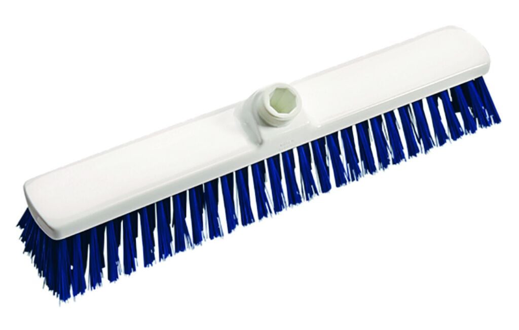 Broom Medium 1x1pc - 40 cm - Blue - Medium bristle broom