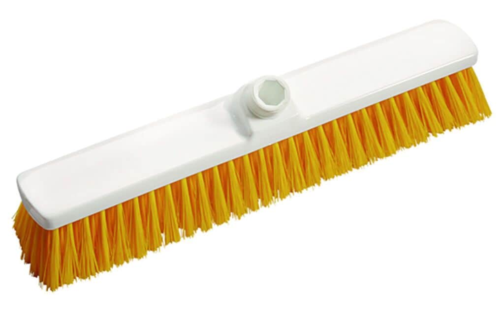 Broom Medium 1x1pc - 40 cm - Yellow - Medium bristle broom