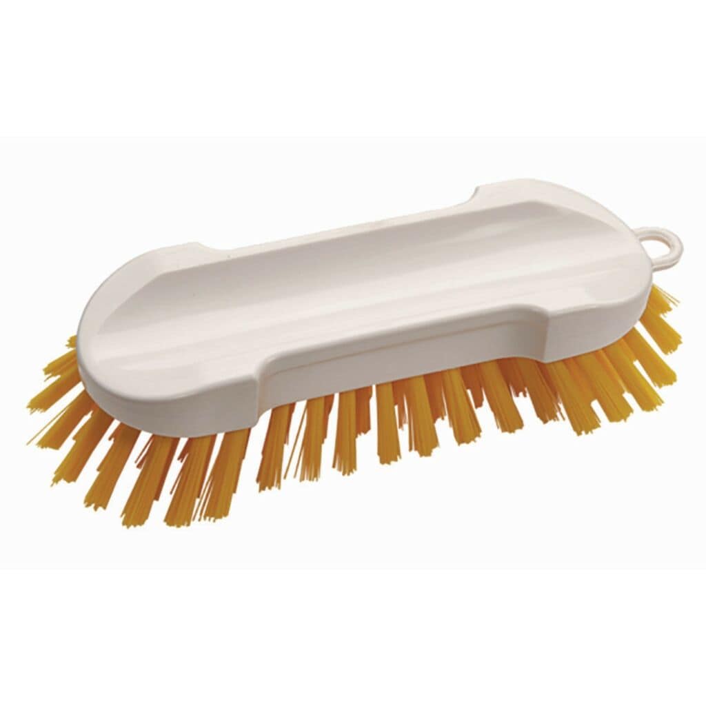Hand Scrub Brush Hard 2x - 205 x 65 x 55 mm - Yellow
