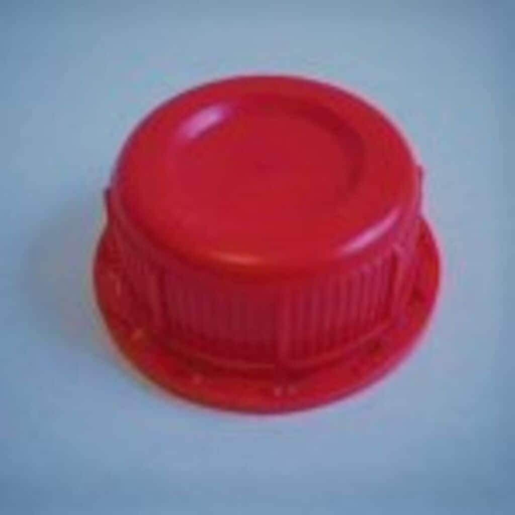 3866/104 Tapped cap red 1x1pc