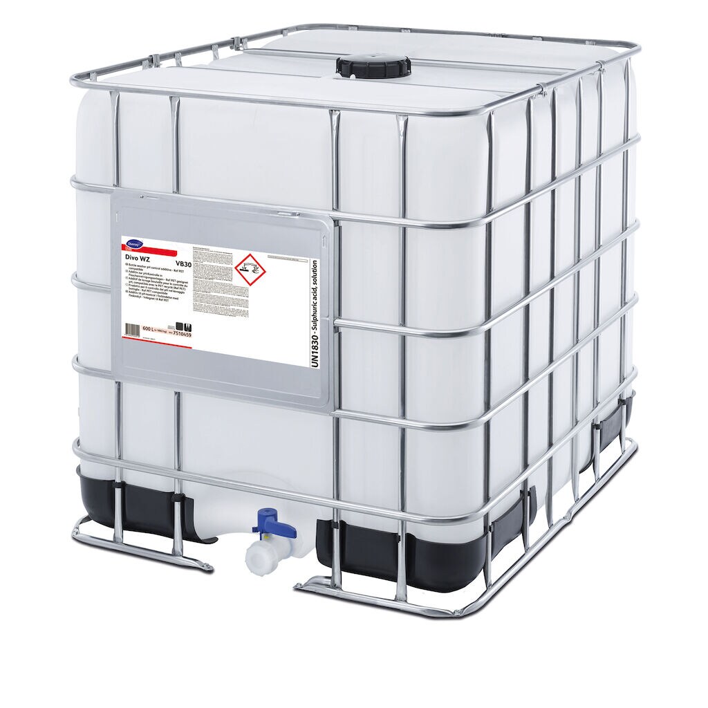 Divo WZ VB30 1x600L - Bottlewasher pH control additive – Ref PET compatible