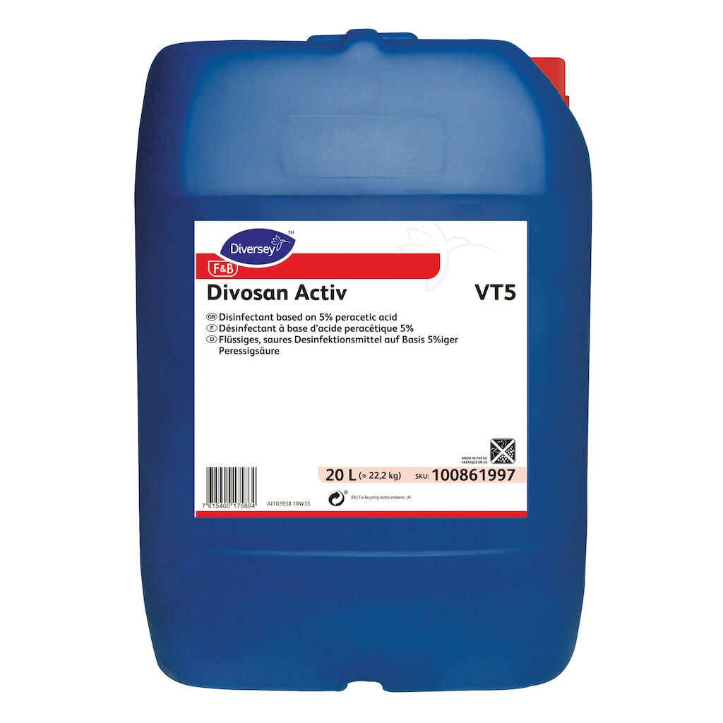 Divosan Activ VT5 1x20L - Disinfectant based on 5% peracetic acid