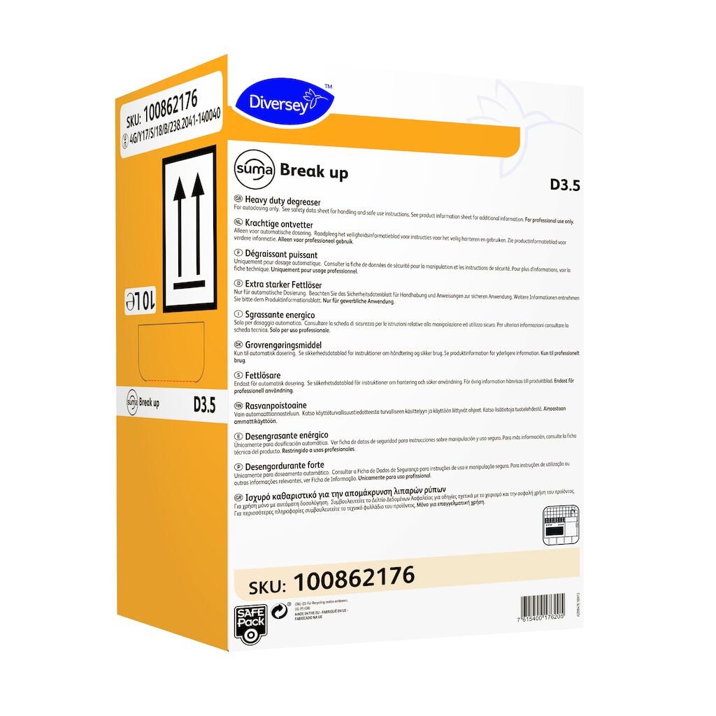 Suma Break up D3.5 1x10L - Aluminium safe, heavy duty degreaser