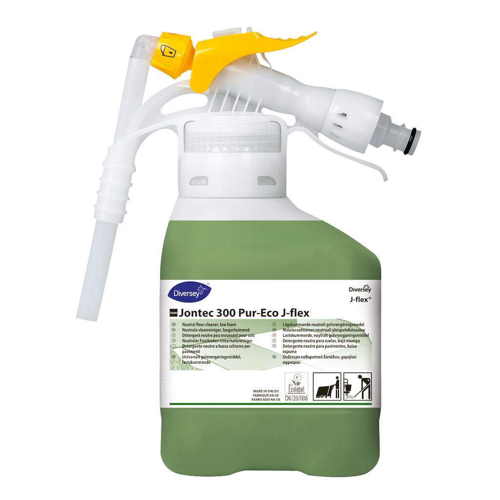 TASKI Jontec 300 Pur-Eco J-flex 1x1.5L - Low foaming, neutral floor cleaner in J-flex®