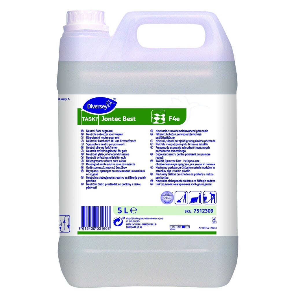 TASKI Jontec Best F4e 2x5L - Neutral floor degreaser, low foam