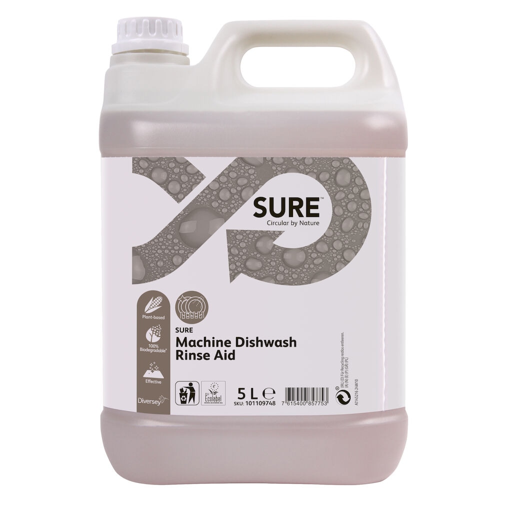 SURE Machine Dishwash Rinse Aid 2x5L - Liquid acidic rinse aid