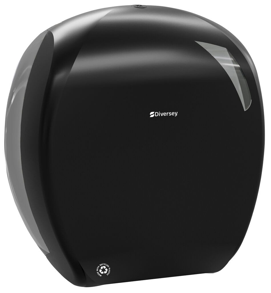Maxi Jumbo Toilet Dispenser Black PCR 1x1pc