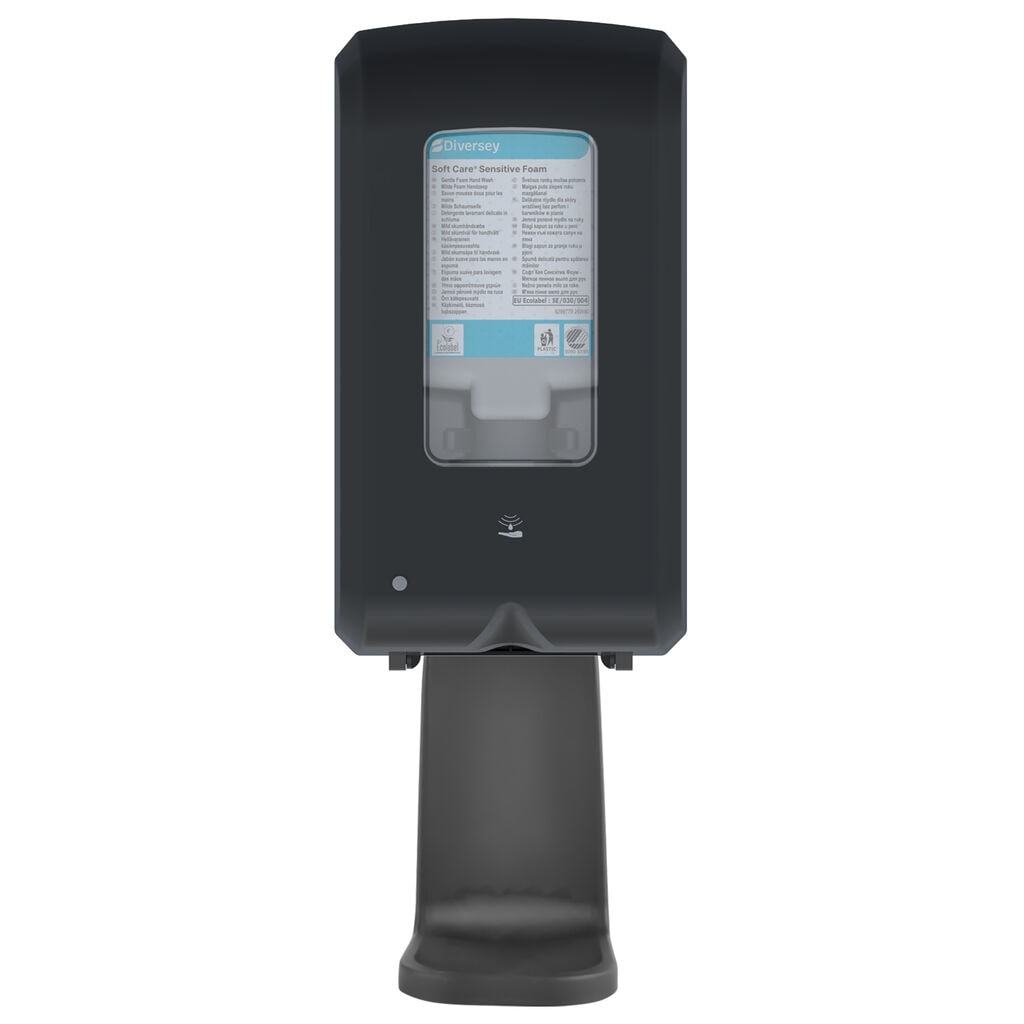 IntelliCare Touchless Dispenser 1x1pc - Black - Sustainable and efficient automatic handcare dosing solution.