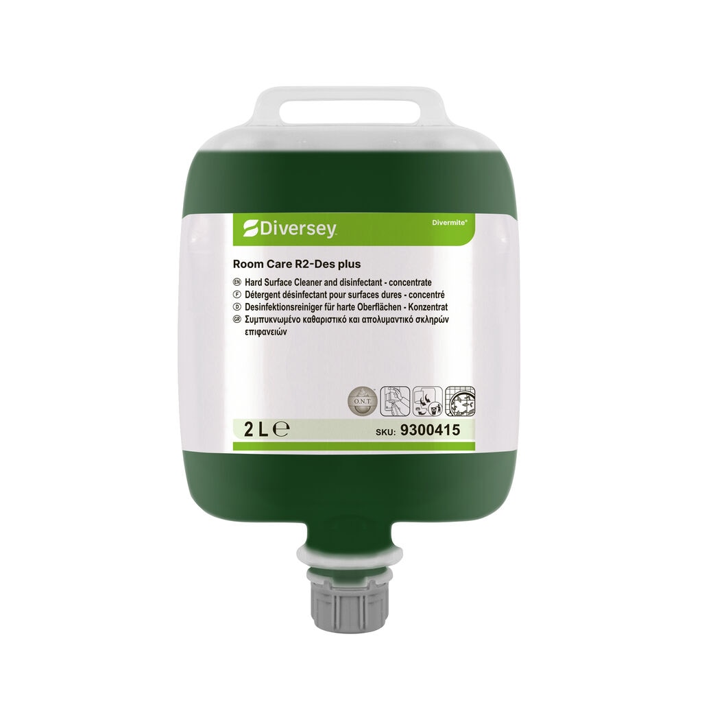Room Care R2-Des plus 2x2L - Hard surface cleaner and disinfectant - concentrate